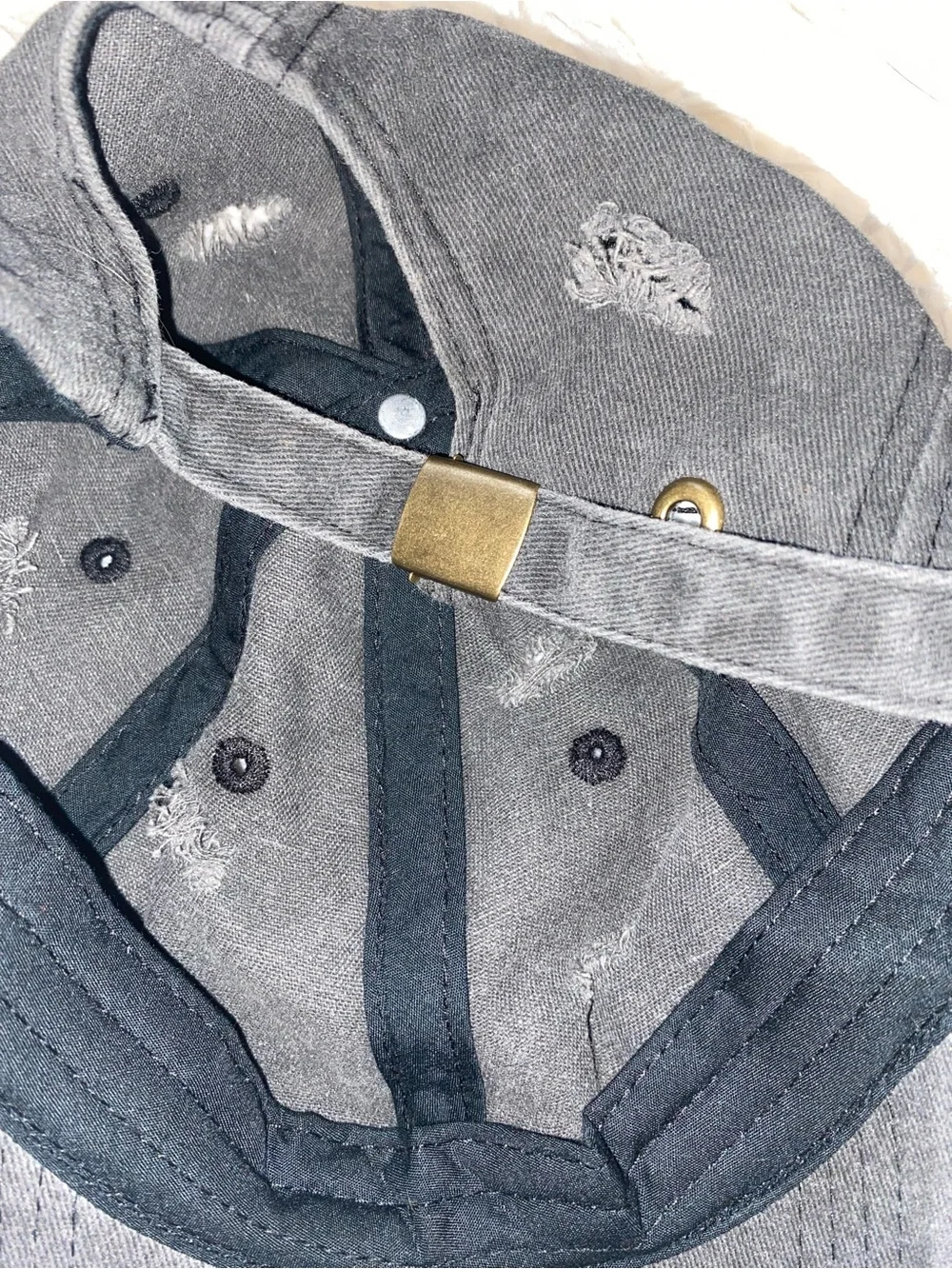 Distressed Black Hat - Picture 3 of 4